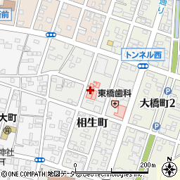 栃木県足利市相生町387周辺の地図