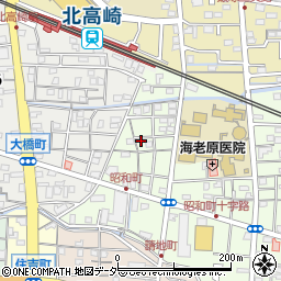 群馬県高崎市昭和町52-8周辺の地図