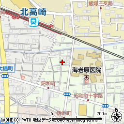 群馬県高崎市昭和町52周辺の地図