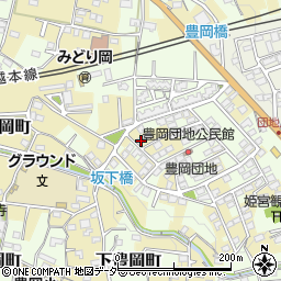 群馬県高崎市中豊岡町500周辺の地図