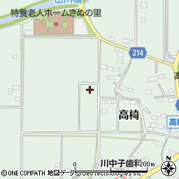 栃木県小山市高椅周辺の地図