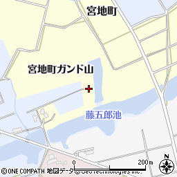 石川県加賀市宮地町ガンド山周辺の地図