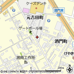 茨城県水戸市元吉田町1940-14周辺の地図