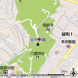 足利公園周辺の地図