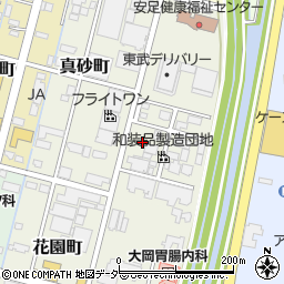 栃木県足利市真砂町周辺の地図