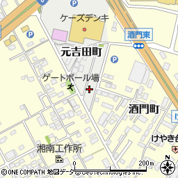 茨城県水戸市元吉田町1940-16周辺の地図
