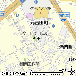 茨城県水戸市元吉田町1938-2周辺の地図