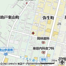 栃木県足利市弥生町57周辺の地図