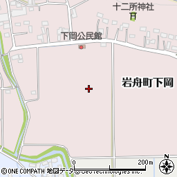 栃木県栃木市岩舟町下岡周辺の地図