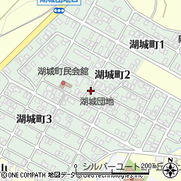 石川県加賀市湖城町周辺の地図