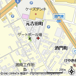 茨城県水戸市元吉田町1940-17周辺の地図