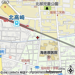 群馬県高崎市昭和町62周辺の地図