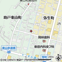 栃木県足利市助戸東山町869-1周辺の地図