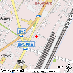 栃木県小山市喜沢527周辺の地図