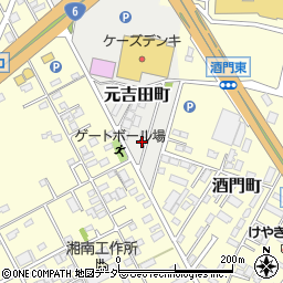 茨城県水戸市元吉田町1940-7周辺の地図