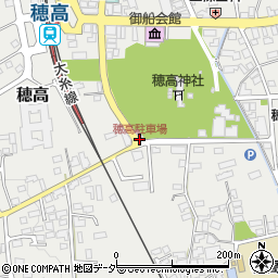 穂高駐車場周辺の地図