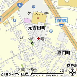 茨城県水戸市元吉田町1940-8周辺の地図