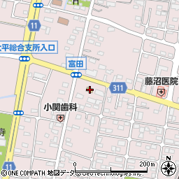 ファミリーマート栃木大平町店周辺の地図