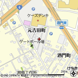 茨城県水戸市元吉田町1940-9周辺の地図