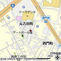 茨城県水戸市元吉田町1940周辺の地図