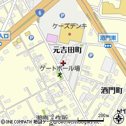 茨城県水戸市元吉田町936-3周辺の地図