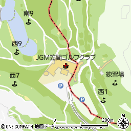 ＪＧＭ笠間ゴルフクラブ周辺の地図