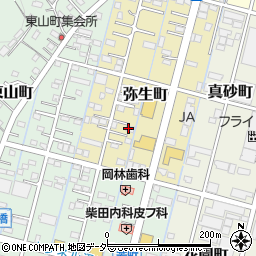 栃木県足利市弥生町54周辺の地図