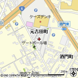 茨城県水戸市元吉田町1938-8周辺の地図
