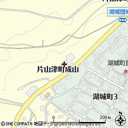 石川県加賀市片山津町成山周辺の地図