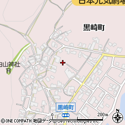 石川県加賀市黒崎町周辺の地図