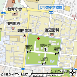 栃木県足利市家富町周辺の地図