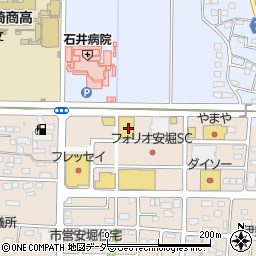 バースデイフォリオ安堀店周辺の地図