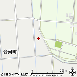 石川県加賀市合河町（ア）周辺の地図