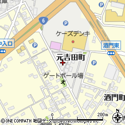 茨城県水戸市元吉田町1935周辺の地図