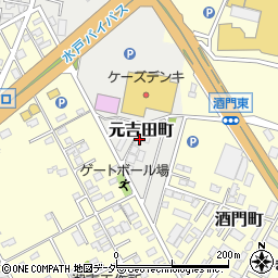 茨城県水戸市元吉田町1936周辺の地図