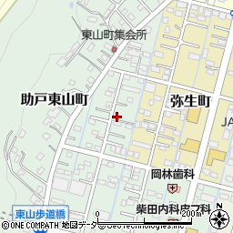 栃木県足利市助戸東山町873周辺の地図