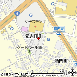 茨城県水戸市元吉田町1940-12周辺の地図