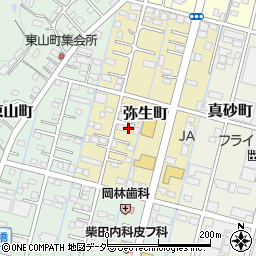 栃木県足利市弥生町52周辺の地図