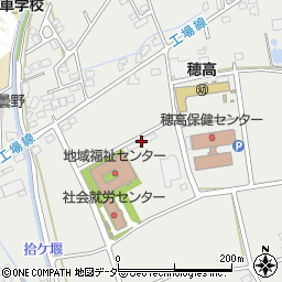 穂高農産物処理加工施設周辺の地図