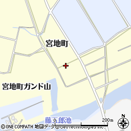石川県加賀市宮地町（ら）周辺の地図