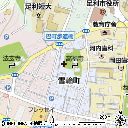 栃木県足利市雪輪町2529周辺の地図