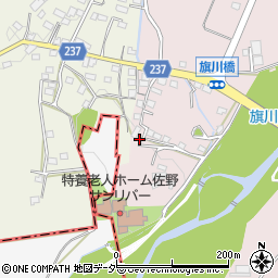栃木県佐野市小中町1807周辺の地図
