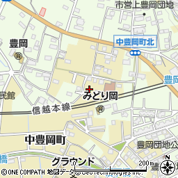 群馬県高崎市中豊岡町457周辺の地図