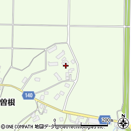 茨城県桜川市曽根周辺の地図