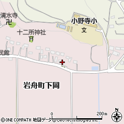 栃木県栃木市岩舟町下岡319周辺の地図