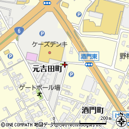 茨城県水戸市元吉田町1943-9周辺の地図