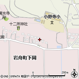 栃木県栃木市岩舟町下岡318周辺の地図