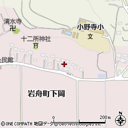 栃木県栃木市岩舟町下岡320周辺の地図