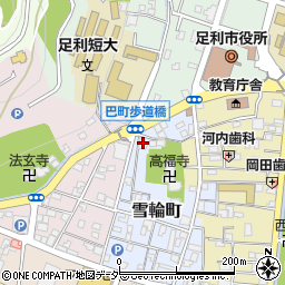 栃木県足利市雪輪町2526周辺の地図
