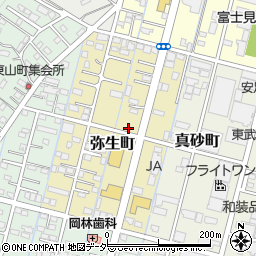 栃木県足利市弥生町37周辺の地図